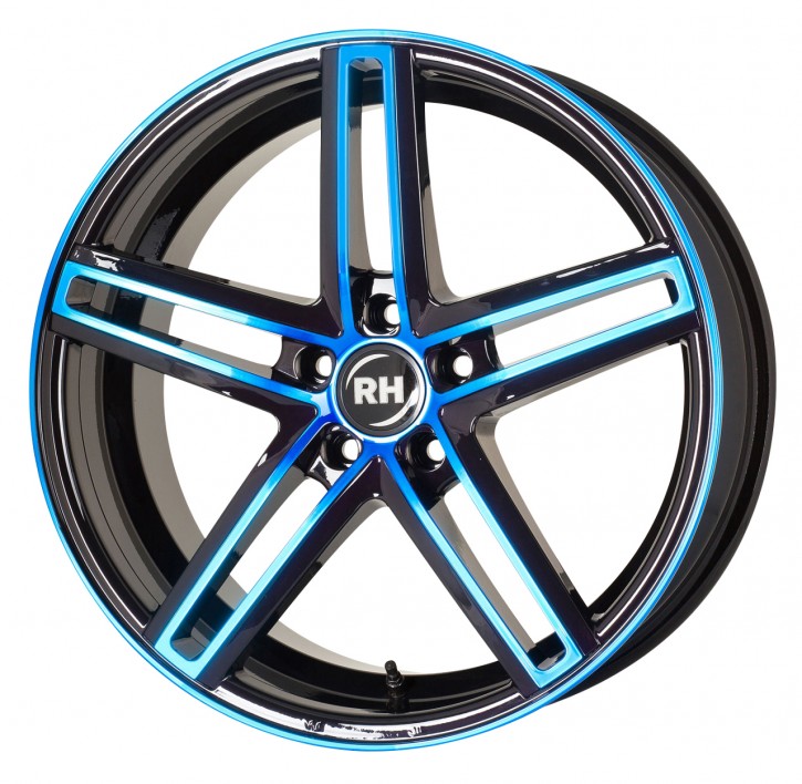 RH DG Evolution 8,5x19 5/120 ET 45 color polished - blue