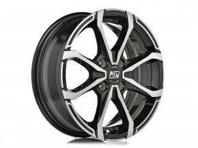 MSW X4 5,5x14 4/100 ET 40 GLOSS BLACK FULL POLISHED