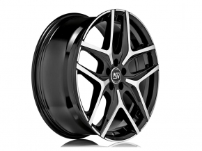 MSW 40 8x19 5/112 ET 45 GLOSS BLACK FULL POLISHED