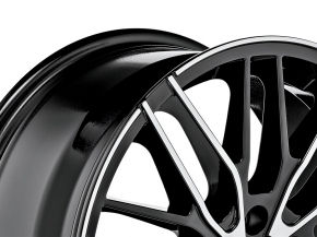MSW 72 7x17 5/112 ET 45 GLOSS BLACK FULL POLISHED