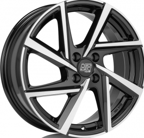 MSW 80/4 6,5x16 4/98 ET 35 GLOSS BLACK FULL POLISHED