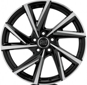 MSW 80/5 7,5x18 5/112 ET 44 GLOSS BLACK FULL POLISHED