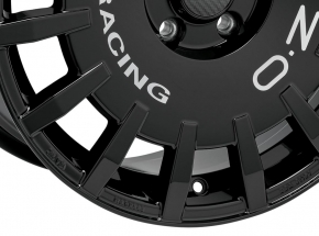 OZ RALLY RACING 7x17 4/108 ET 40 GLOSS BLACK + SILVER LETTERING